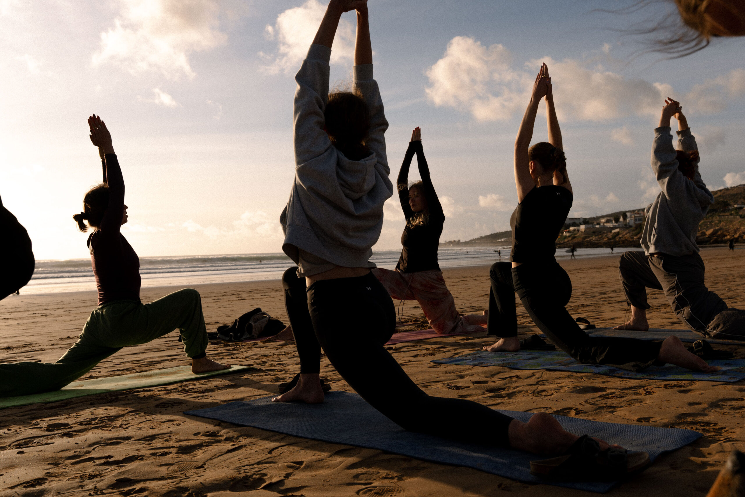 Surf camp dinner with traditional Moroccan food